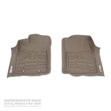 Picture of Westin 2004 - 2008 Ford F - 150 RegSuperCabSuperCrew Wade Sure - Fit Floor Liners Front - Tan