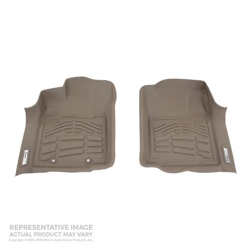 Picture of Westin 2004 - 2008 Ford F - 150 RegSuperCabSuperCrew Wade Sure - Fit Floor Liners Front - Tan