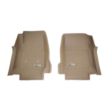 Picture of Westin 2015 - 2018 ChevroletGMC ColoradoCanyon ExtCrew Cab Wade Sure - Fit Floor Liners Front - Tan