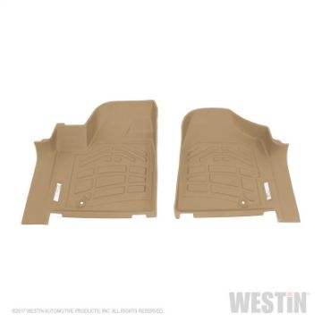 Picture of Westin 2012 - 2017 DodgeChryslerVolkswagen Grand Caravan Wade Sure - Fit Floor Liners Front - Tan