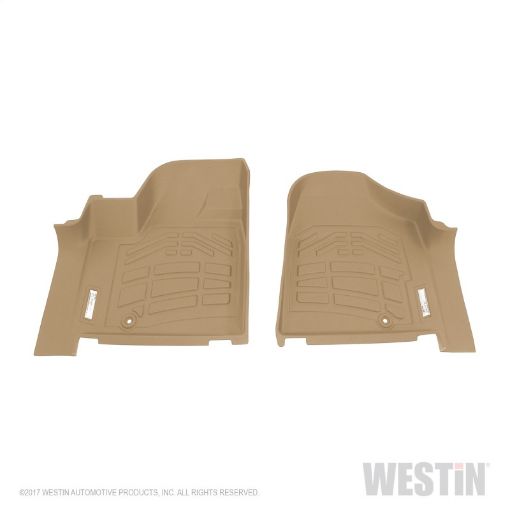 Picture of Westin 2012 - 2017 DodgeChryslerVolkswagen Grand Caravan Wade Sure - Fit Floor Liners Front - Tan
