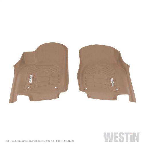 Picture of Westin 2013 - 2018 DodgeJeep Durango Wade Sure - Fit Floor Liners Front - Tan