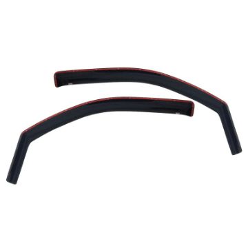 Picture of Westin 2002 - 2008 Dodge Ram Quad Cab (4 DR) Wade In - Channel Wind Deflector 2pc - Smoke
