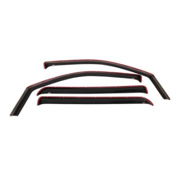 Picture of Westin 2000 - 2004 Dodge Dakota Quad Cab Wade In - Channel Wind Deflector 4pc - Smoke