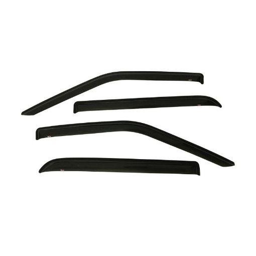 Picture of Westin 2015 - 2018 Ford F - 150 SuperCrew Wade Slim Wind Deflector 4pc - Smoke