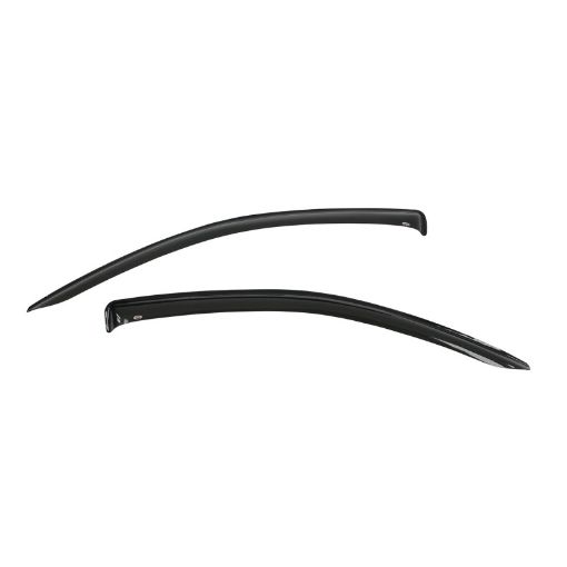 Picture of Westin 2015 - 2018 ChevroletGMC ColoradoCanyon Reg Cab Wade Slim Wind Deflector 2pc - Smoke