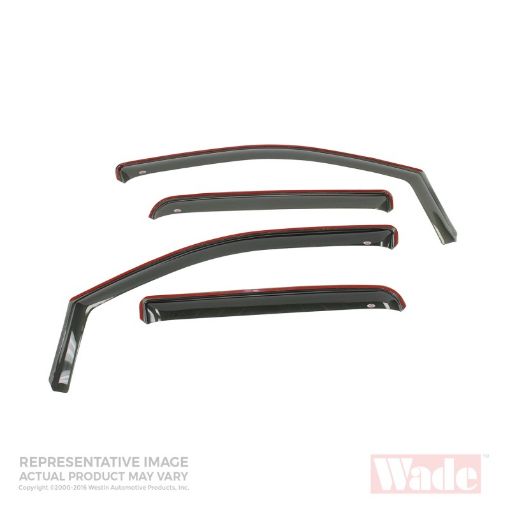 Picture of Westin 2006 - 2012 Honda Ridgeline Wade In - Channel Wind Deflector 4pc - Smoke