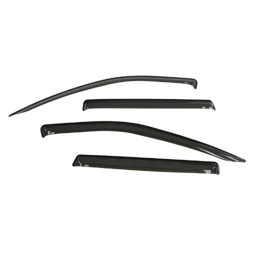 Picture of Westin 2014 - 2018 Jeep Cherokee Wade Slim Wind Deflector 4pc - Smoke