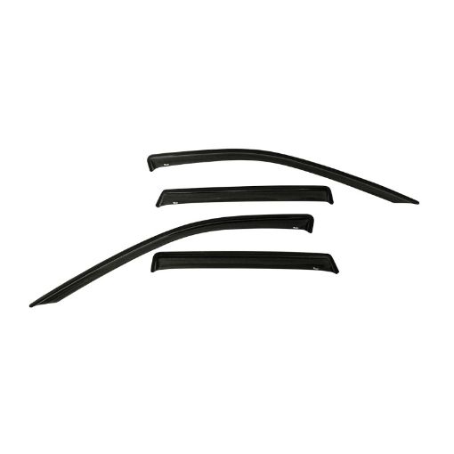 Picture of Westin 2011 - 2018 Jeep Grand Cherokee Wade Slim Wind Deflector 4pc - Smoke