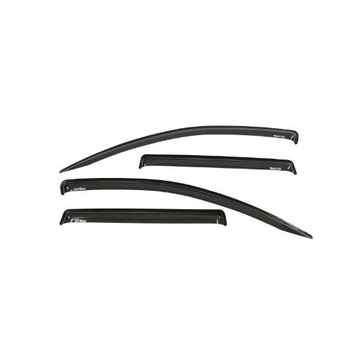 Picture of Westin 2016 - 2018 Mitsubishi Outlander Wade Slim Wind Deflector 4pc - Smoke