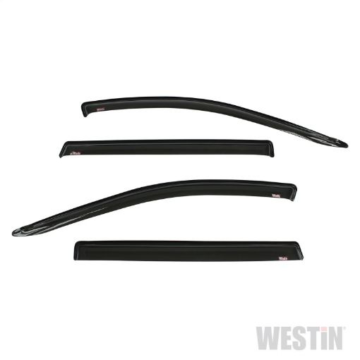 Picture of Westin 2013 - 2018 Nissan Pathfinder Wade Slim Wind Deflector 4pc - Smoke
