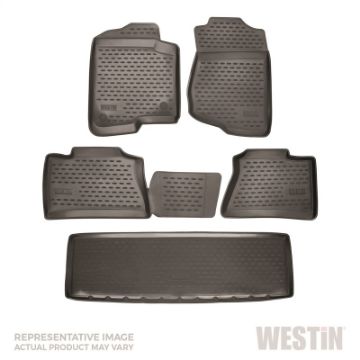 Picture of Westin 2015 - 2017 Cadillac Escalade wCaptain Seats Profile Floor Liners 6pc - Black