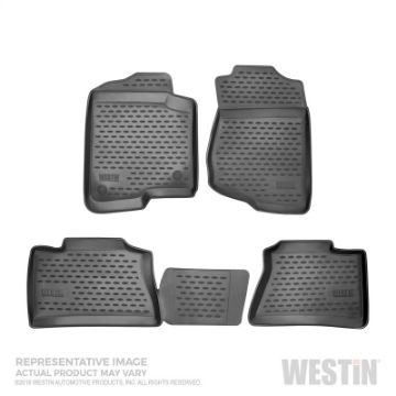 Picture of Westin 2016 - 2018 Honda Pilot (5 passenger) Profile Floor Liners 4pc - Black