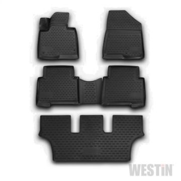 Picture of Westin 2013 - 2017 Hyundai Santa Fe 7 passenger Profile Floor Liners 5pc - Black