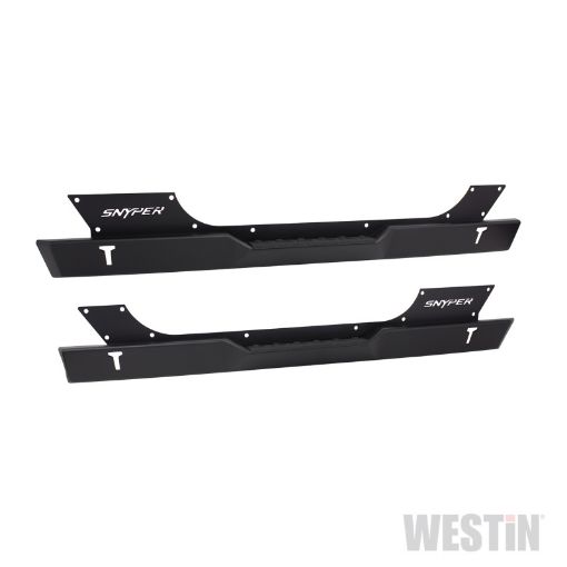 Picture of WestinSnyper 07 - 17 Jeep Wrangler Rock Slider Steps - Textured Black