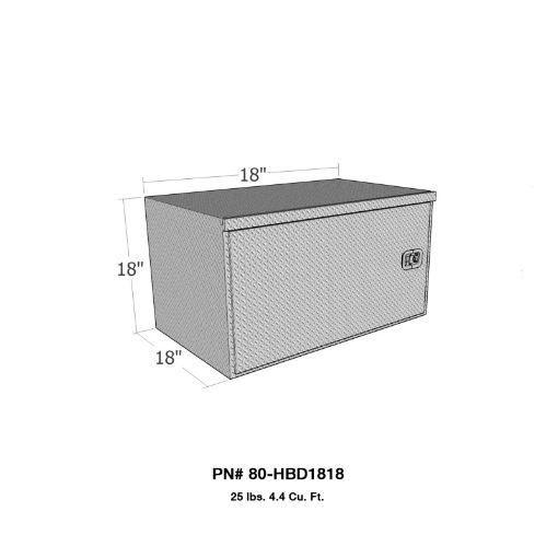 Picture of WestinBrute HD Under Body 18in x 18in Swing Door - Aluminum