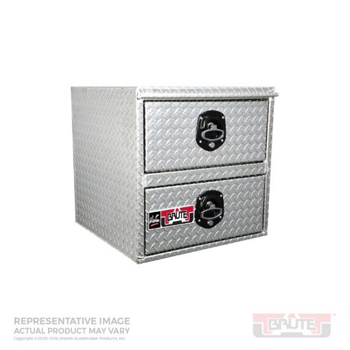 Picture of WestinBrute HD Under Body 24in x 24in x 30in wTop Bottom Drawers - Aluminum