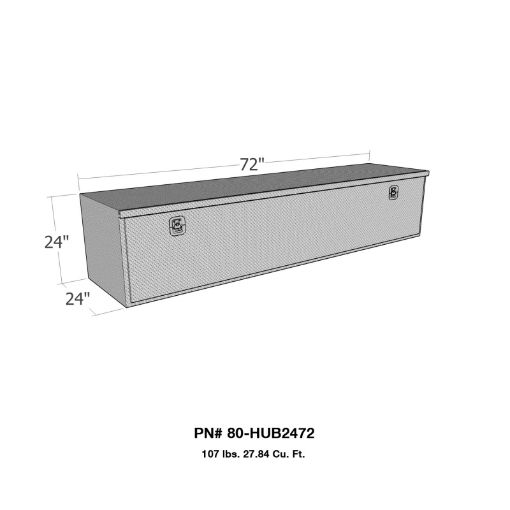Picture of WestinBrute HD Under Body 24in x 72in Drop Down Door - Aluminum