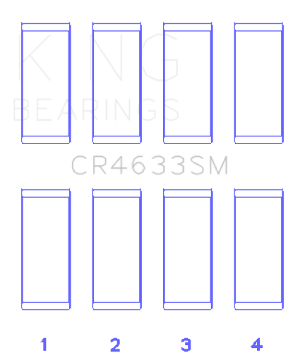 Picture of King 07 - 12 Mini Cooper N14B16C (Size .3mm Undersize) Connecting Rod Bearing Set