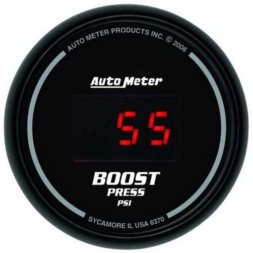 Picture of Autometer SportComp 52mm Digital 0 - 60 PSI Boost Gauge