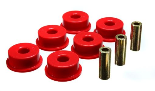 Picture of Energy Suspension 10 Chevy Camaro Red Rear Differential Carrier Bushing Set