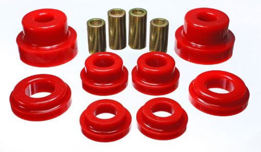 Picture of Energy Suspension 10 Chevy Camaro Red Rear Sub - Frame Mount Replacement Bushing Set