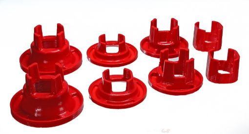 Picture of Energy Suspension 10 Chevy Camaro Red Rear Sub - Frame Mount Insert Bushing Set