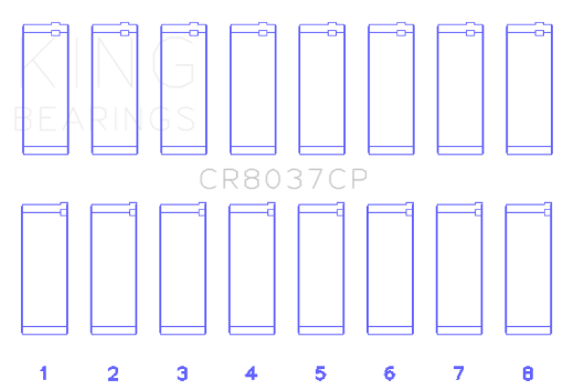 Picture of King 01 - 09 GM Duramax 6.6L A Rod (Size STD) Connecting Rod Bearing Set