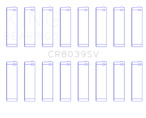 Picture of King 08 - 10 Ford Powerstroke 6.4L (Size STD) Connecting Rod Bearing Set