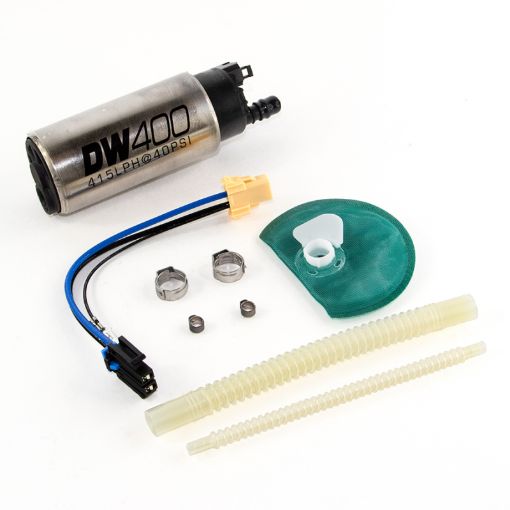 Picture of DeatschWerks 415LPH DW400 In - Tank Fuel Pump w 9 - 1046 Install Kit 11 - 14 Ford Mustang V6GT