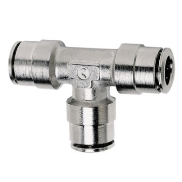 Picture of Firestone Union Tee 14in. Nickel Push - Lock Air Fitting - Single (WR17603461)