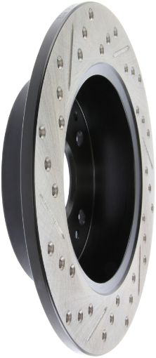 Picture of StopTech 02 - 06 Acura RSX Incl. Type S 97 - 01 Integra Type R Slotted Drilled Left Rear Rotor