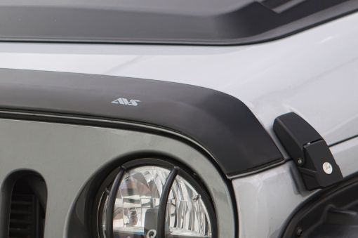 Picture of AVS 2018 Jeep Wrangler (JL) 2dr4dr Aeroskin Low Profile Acrylic Hood Shield - Smoke
