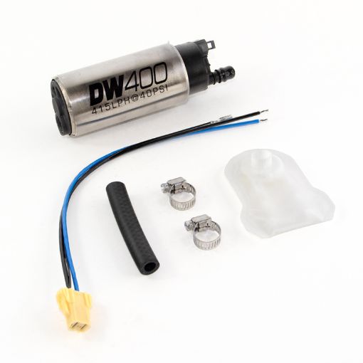 Picture of DeatschWerks 415LPH DW400 In - Tank Fuel Pump w 9 - 1041 Install Kit 98 - 11 Nissan Patrol