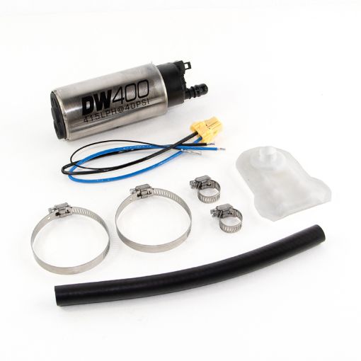 Picture of DeatschWerks 415LPH DW400 In - Tank Fuel Pump w 9 - 1043 Install Kit 93 - 98 Nissan Skyline R33