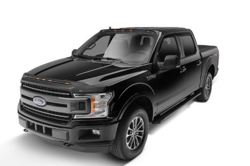 Picture of AVS 15 - 18 Ford F - 150 17 - 18 Ford F - 250 Extended Cab Ventvisor Low Profile Deflectors 4pc - Smoke