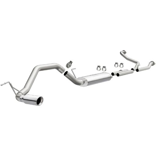 Picture of MagnaFlow CatBack 07 - 15 Nissan Titan V8 LGASLFLEX Single MF Polished Stainless Exhaust