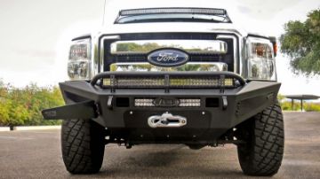 Picture of Addictive Desert Designs 11 - 16 Ford F - 250 Super Duty HoneyBadger Front Bumper w Storage Box