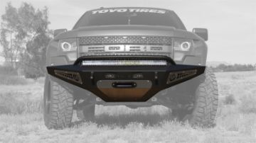Picture of Addictive Desert Designs 10 - 14 Ford F - 150 Raptor HoneyBadger Front Bumper w Winch Mount