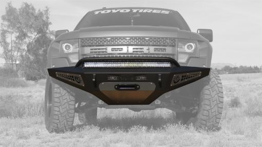Picture of Addictive Desert Designs 10 - 14 Ford F - 150 Raptor HoneyBadger Front Bumper w Winch Mount