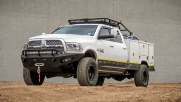 Picture of Addictive Desert Designs 10 - 18 Dodge RAM 2500 HoneyBadger Front Bumper w Winch Mount