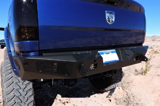 Picture of Addictive Desert Designs 10 - 18 Dodge RAM 2500 HoneyBadger Rear Bumper w Backup Sensor Cutout