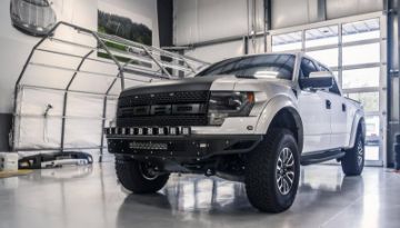 Picture of Addictive Desert Designs 10 - 14 Ford F - 150 Raptor Race Series R Front Bumper - 10 Single Lights