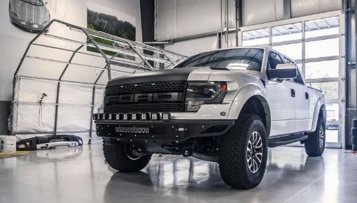 Picture of Addictive Desert Designs 10 - 14 Ford F - 150 Raptor Race Series R Front Bumper - 10 Single Lights