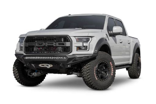 Picture of Addictive Desert Designs 17 - 18 Ford F - 150 Raptor Stealth Fighter Front Bumper w Winch Mount
