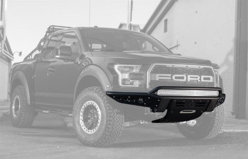 Picture of Addictive Desert Designs 17 - 18 Ford F - 150 Raptor Stealth R Front Bumper w Winch Mount