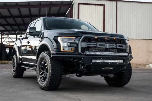 Picture of Addictive Desert Designs 17 - 18 Ford F - 150 Raptor Venom R Front Bumper w Winch Mount