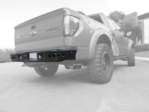 Picture of Addictive Desert Designs 10 - 14 Ford F - 150 Raptor Venom Rear Bumper w Backup Sensor Cutouts