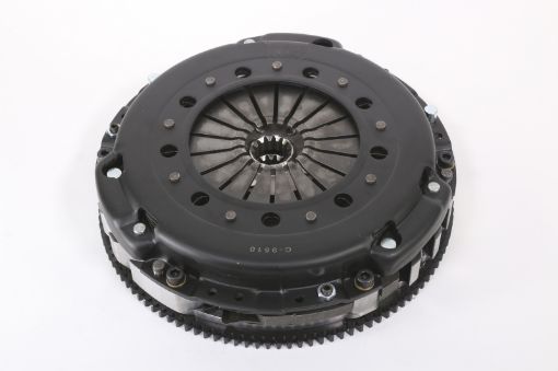Picture of DKM Clutch BMW E9X 335i MS Organic Twin Disc Clutch Kit wFlywheel (660 ftlbs Torque)