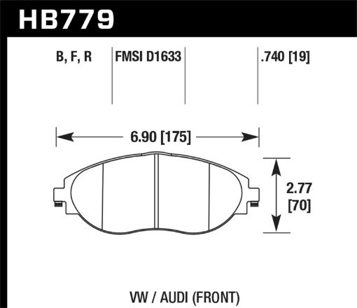 Picture of Hawk 15 - 16 Audi S3 HPS Street Front Brake Pads